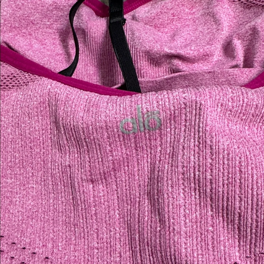 ALO Pink Strappy Tank Top - Picture 2 of 3